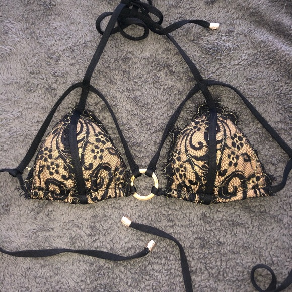 Beach Bunny Other - SOLD Beach bunny gunpowder and lace triangle top